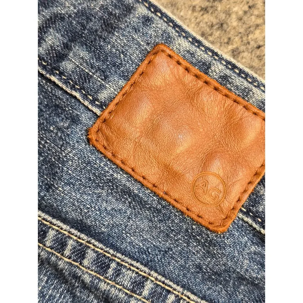 AGOLDE Parker High Rise Relaxed Cutoff Denim Shorts Blue Size 25